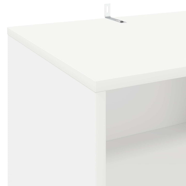 Pladespiller Stativ Hvid 47 x 39,5 x 74,5 cm Konstrueret træ
