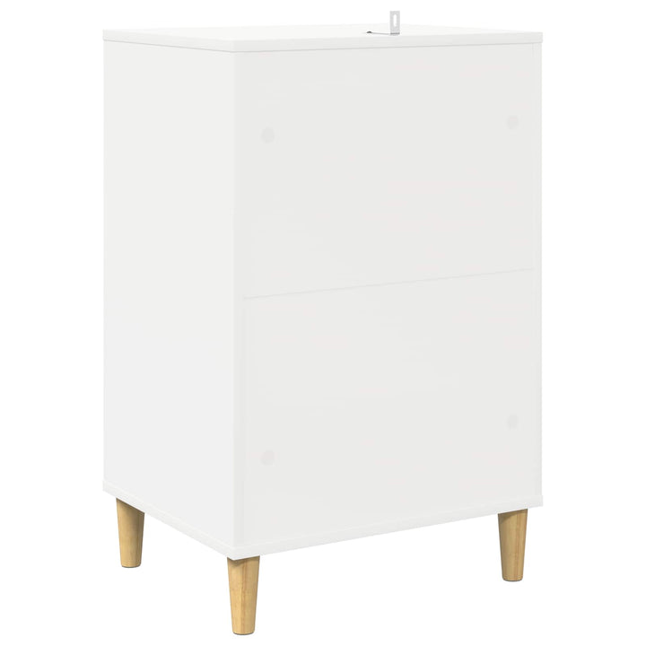 Pladespiller Stativ Hvid 47 x 39,5 x 74,5 cm Konstrueret træ