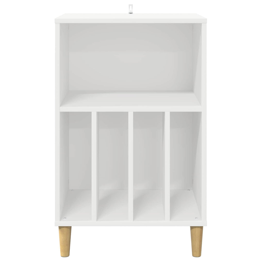 Pladespiller Stativ Hvid 47 x 39,5 x 74,5 cm Konstrueret træ