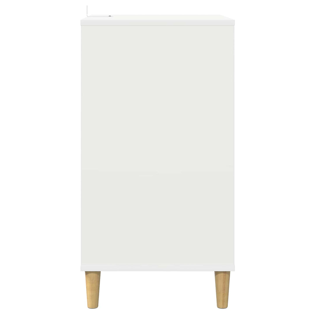 Pladespiller Stativ Hvid 47 x 39,5 x 74,5 cm Konstrueret træ