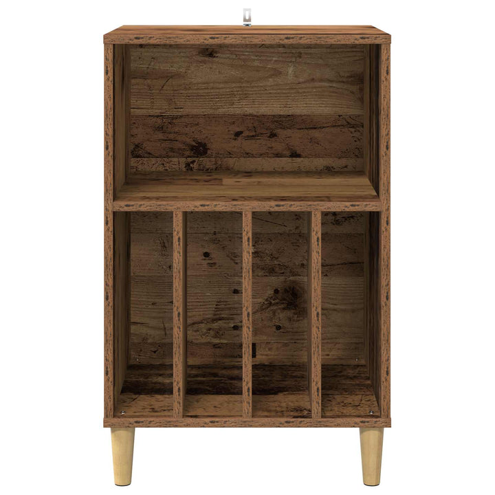 Pladespiller Stativ Egetræ 47 x 39,5 x 74,5 cm Konstrueret træ