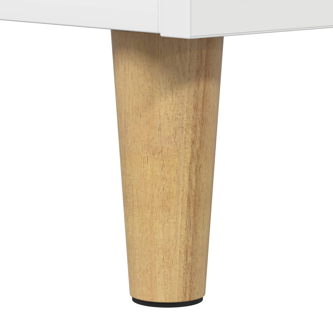 Pladespillerstand Hvid 82 x 39,5 x 82,5 cm Konstrueret træ