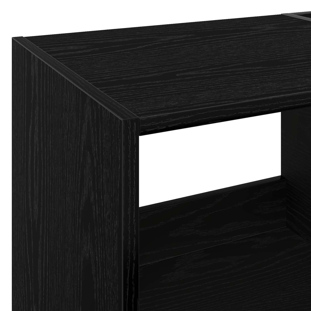 Pladespillerstand Sort eg 82 x 39,5 x 82,5 cm Konstrueret træ