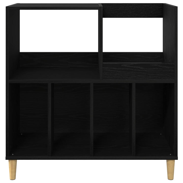 Pladespillerstand Sort eg 82 x 39,5 x 82,5 cm Konstrueret træ