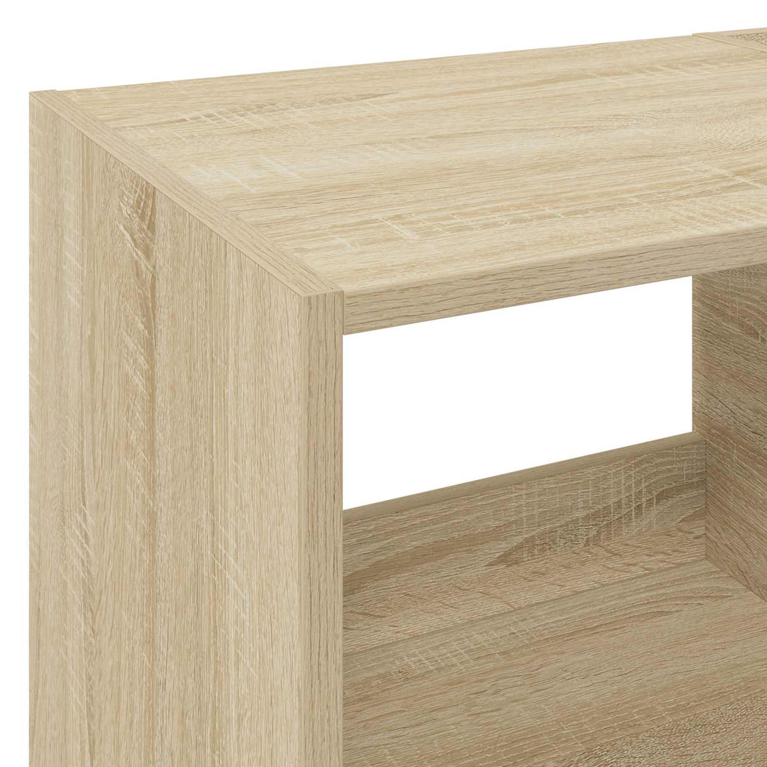 Pladespillerstand Sonoma-eg 82 x 39,5 x 82,5 cm Konstrueret træ