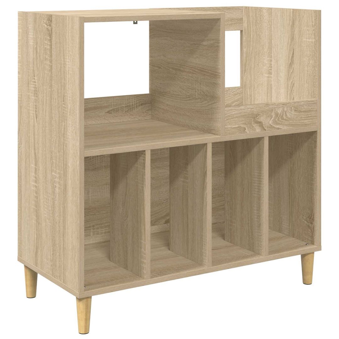 Pladespillerstand Sonoma-eg 82 x 39,5 x 82,5 cm Konstrueret træ
