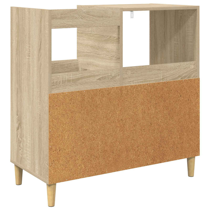 Pladespillerstand Sonoma-eg 82 x 39,5 x 82,5 cm Konstrueret træ