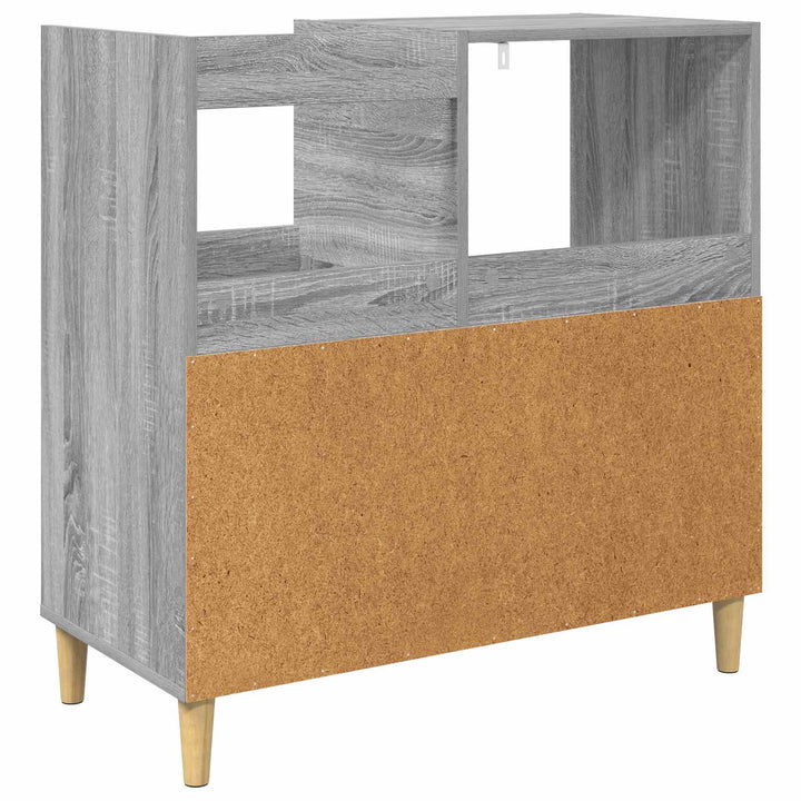 Pladespillerstand Grå Sonoma 82 x 39,5 x 82,5 cm