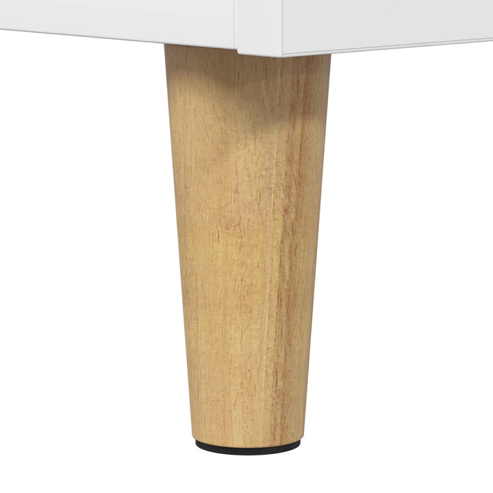 Pladespillerstand Hvid 71 x 39,5 x 83 cm Konstrueret træ