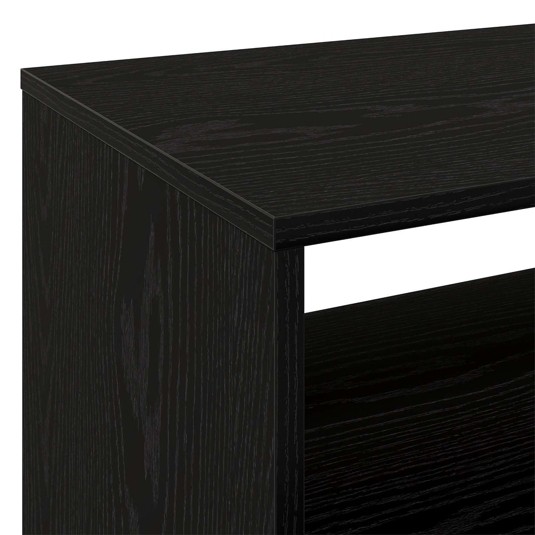 Pladespillerstand Sort eg 71 x 39,5 x 83 cm Konstrueret træ