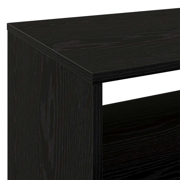 Pladespillerstand Sort eg 71 x 39,5 x 83 cm Konstrueret træ
