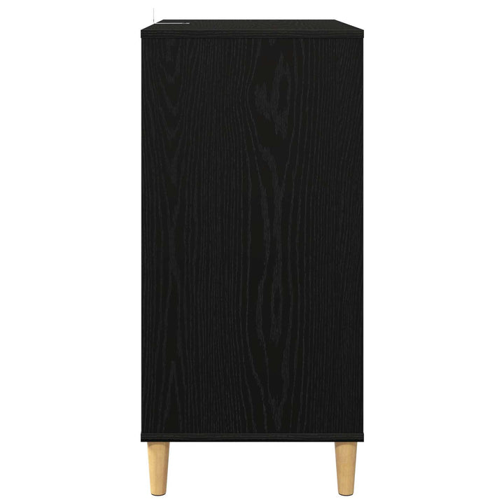 Pladespillerstand Sort eg 71 x 39,5 x 83 cm Konstrueret træ
