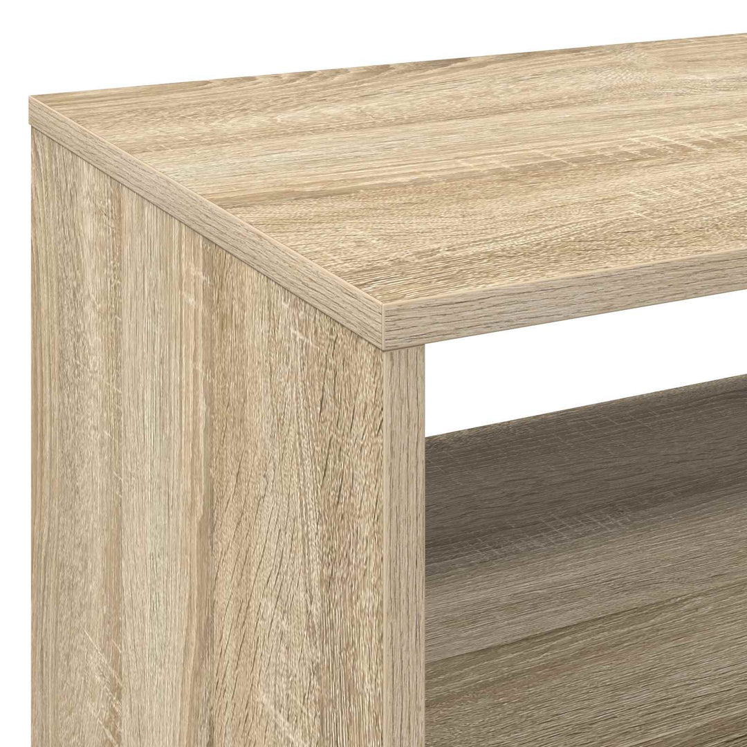 Pladespillerstand Sonoma-eg 71 x 39,5 x 83 cm Konstrueret træ