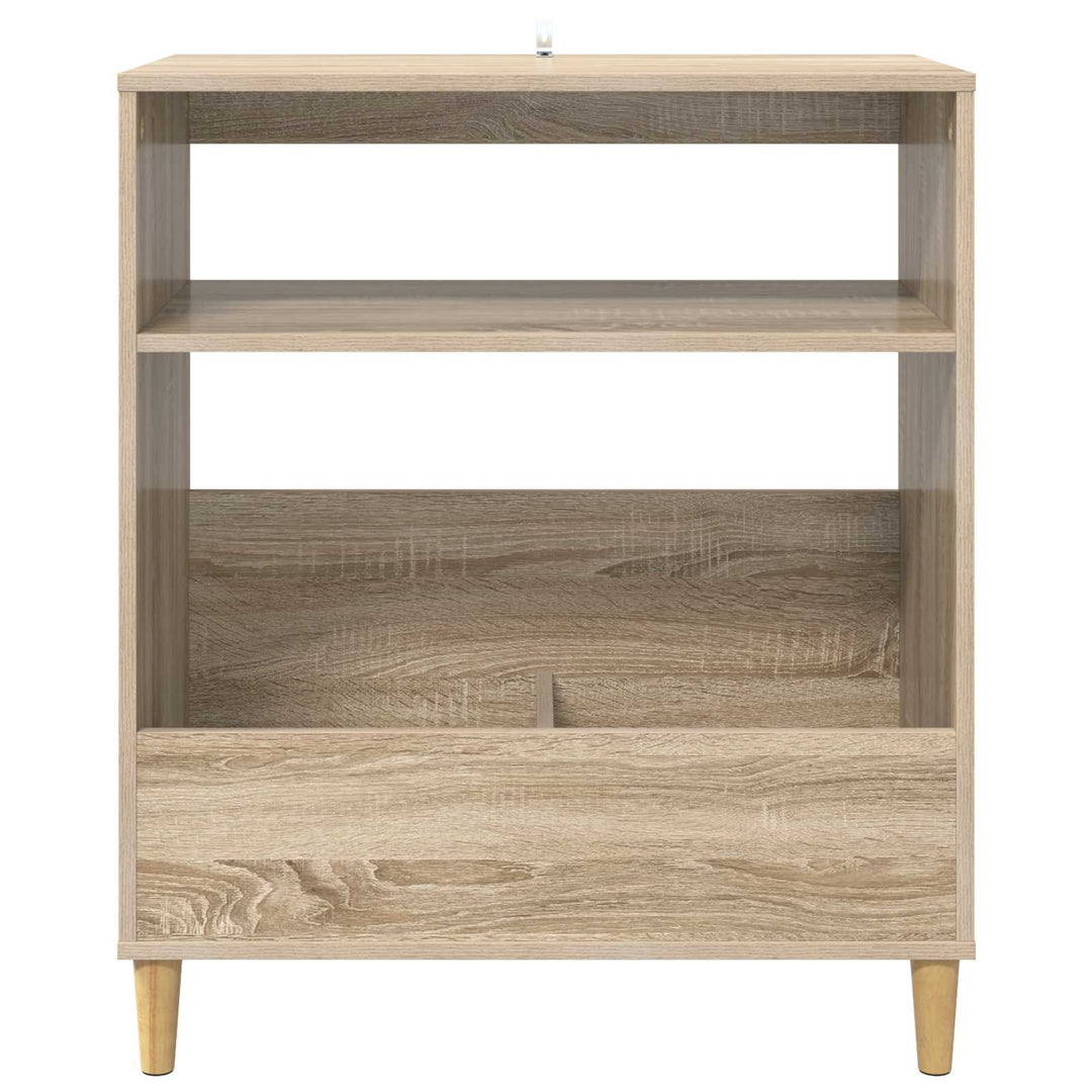 Pladespillerstand Sonoma-eg 71 x 39,5 x 83 cm Konstrueret træ