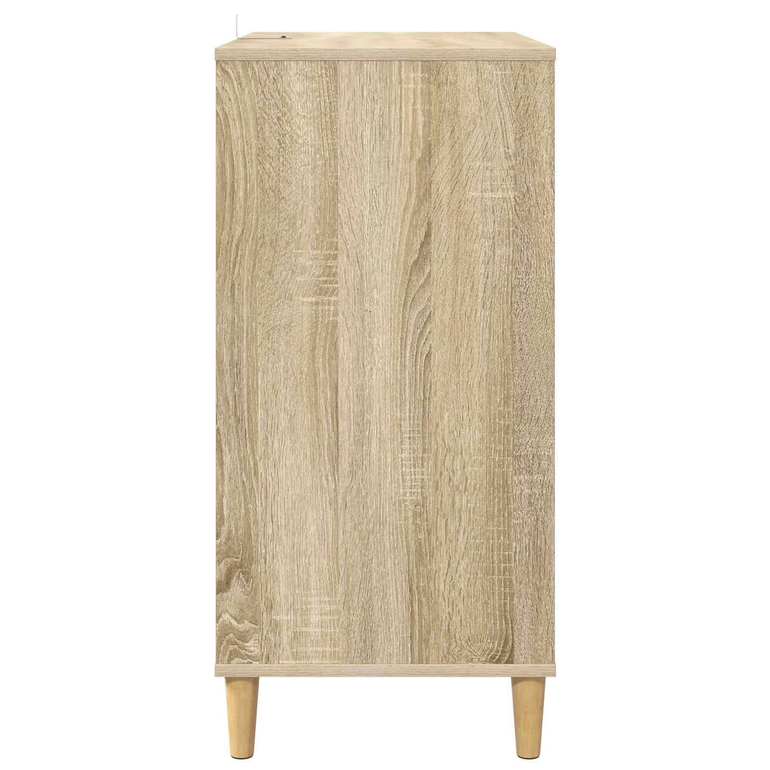 Pladespillerstand Sonoma-eg 71 x 39,5 x 83 cm Konstrueret træ