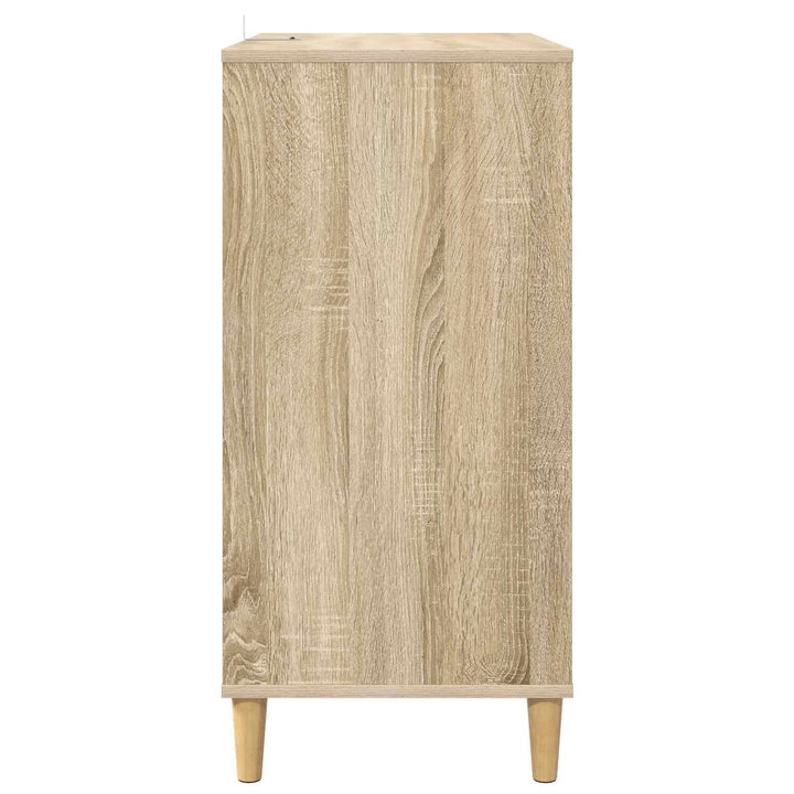 Pladespillerstand Sonoma-eg 71 x 39,5 x 83 cm Konstrueret træ
