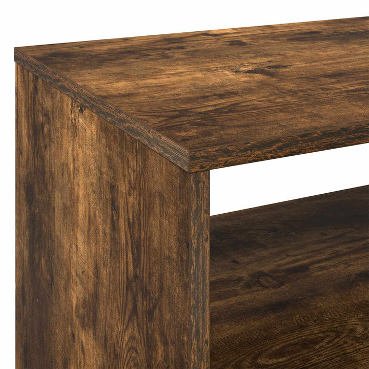 Pladespillerstand Røget eg 71 x 39,5 x 83 cm Konstrueret træ