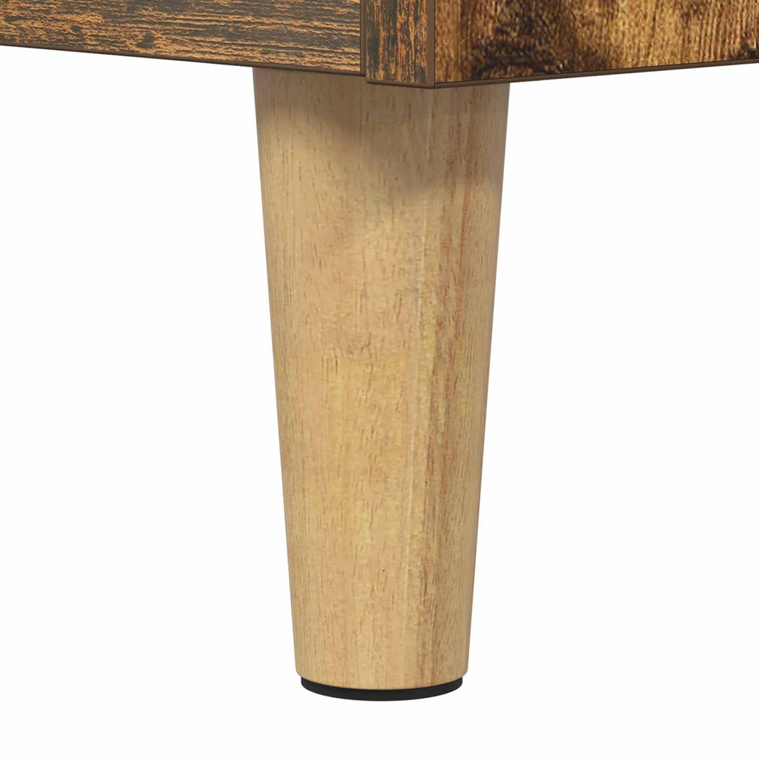 Pladespillerstand Røget eg 71 x 39,5 x 83 cm Konstrueret træ