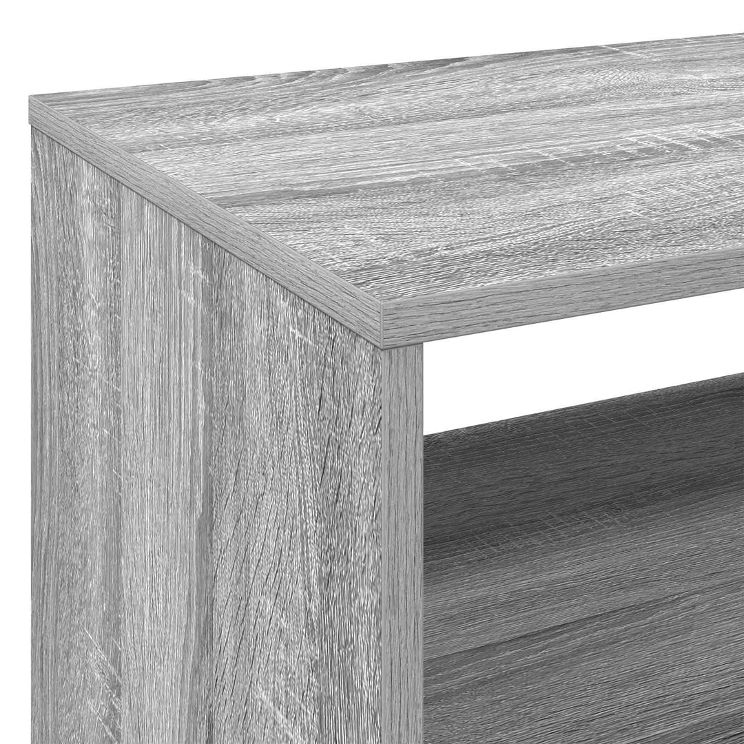 Pladespillerstand Grå Sonoma 71 x 39,5 x 83 cm Konstrueret træ