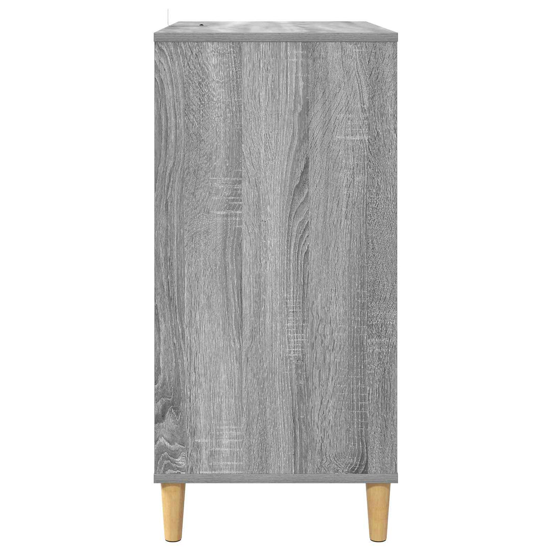 Pladespillerstand Grå Sonoma 71 x 39,5 x 83 cm Konstrueret træ