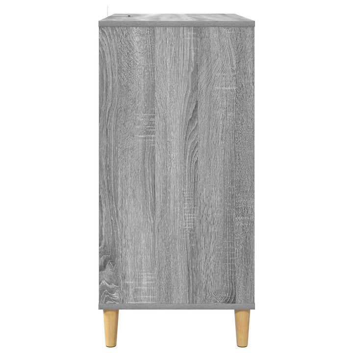 Pladespillerstand Grå Sonoma 71 x 39,5 x 83 cm Konstrueret træ