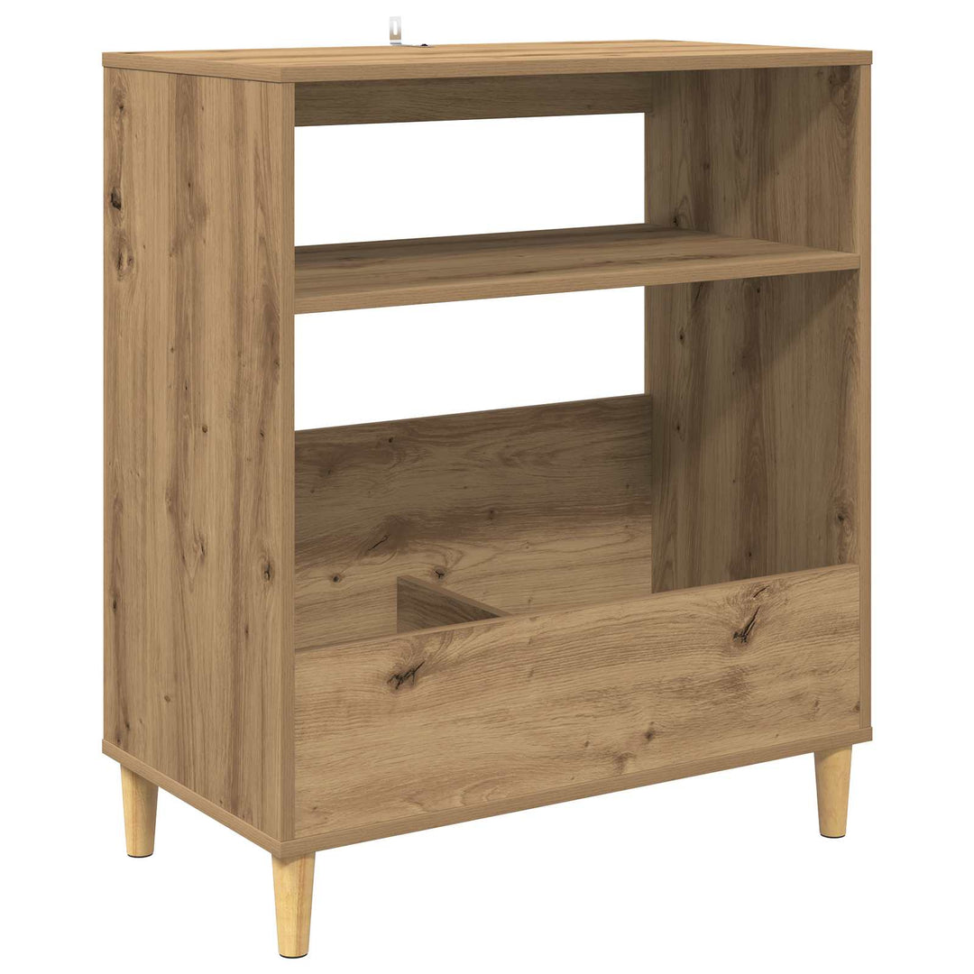 Pladespillerstand Artisan-eg 71 x 39,5 x 83 cm Konstrueret træ