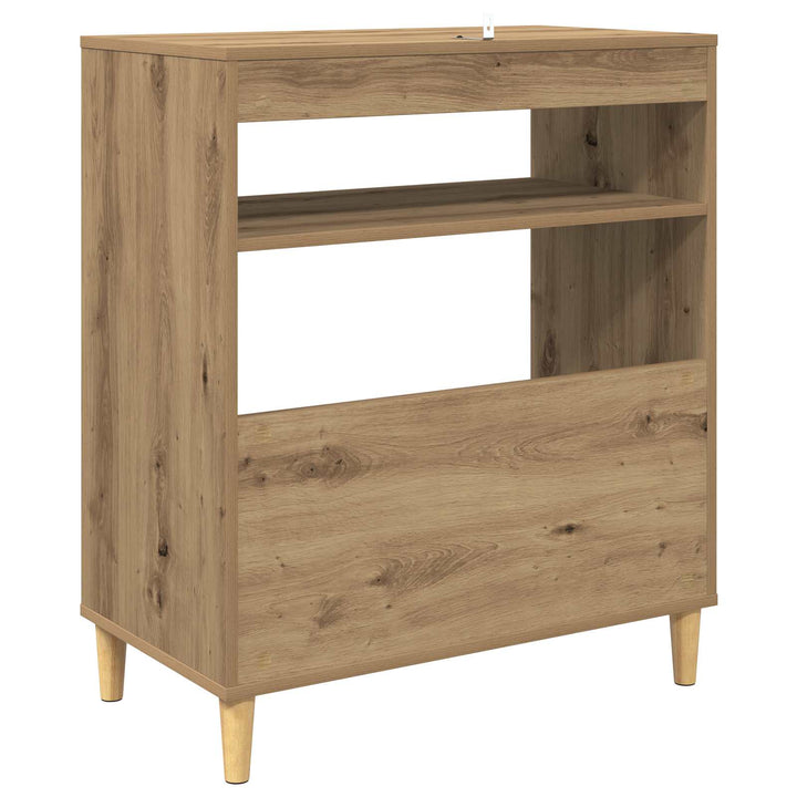 Pladespillerstand Artisan-eg 71 x 39,5 x 83 cm Konstrueret træ