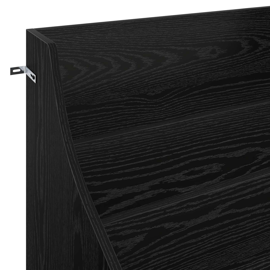 Mediehylle Sort eg 70,5 x 46 x 112 cm Konstrueret træ