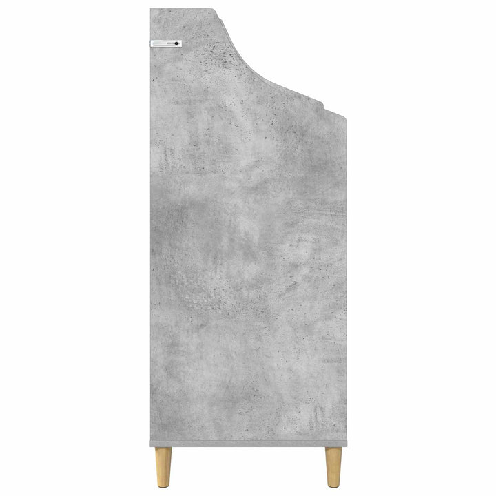 Mediehylle Betongrå 70,5 x 46 x 112 cm Konstrueret træ
