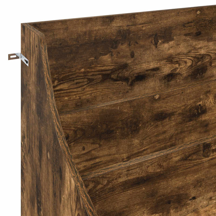 Mediehylle Røget eg 70,5 x 46 x 112 cm Konstrueret træ