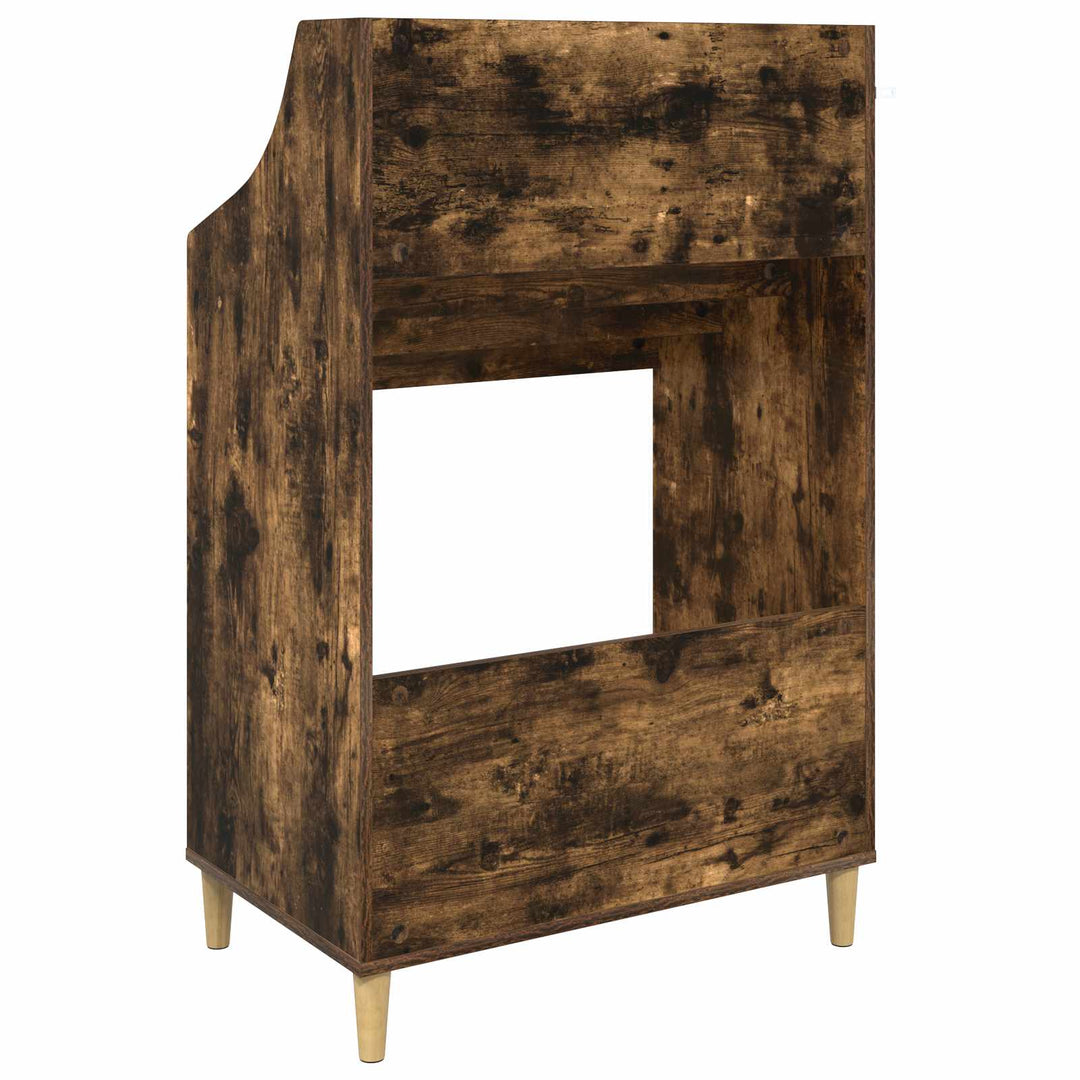 Mediehylle Røget eg 70,5 x 46 x 112 cm Konstrueret træ