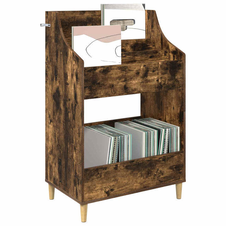 Mediehylle Røget eg 70,5 x 46 x 112 cm Konstrueret træ