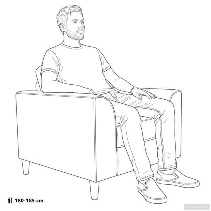 Lænestol Vinrød Stof