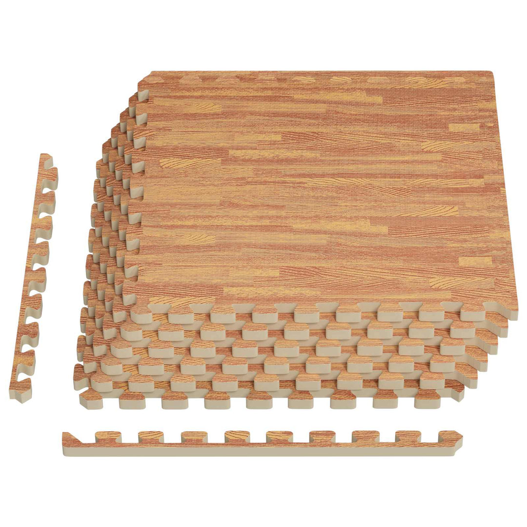 Gulvmåtter 6 pcs træ 2,16 m² EVA skum