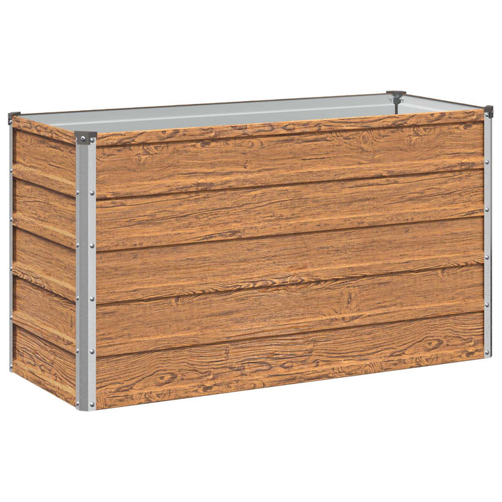 Hævet Havebed Træbrun 100 x 40 x 55 cm koldvalset stål