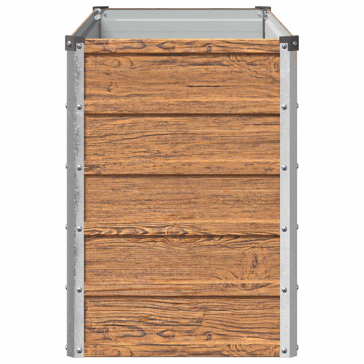Hævet Havebed Træbrun 100 x 40 x 55 cm koldvalset stål