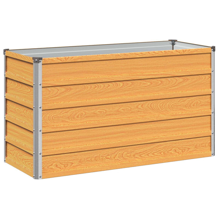 Hævet Havebed Naturfarvet 100 x 40 x 55 cm koldvalset stål