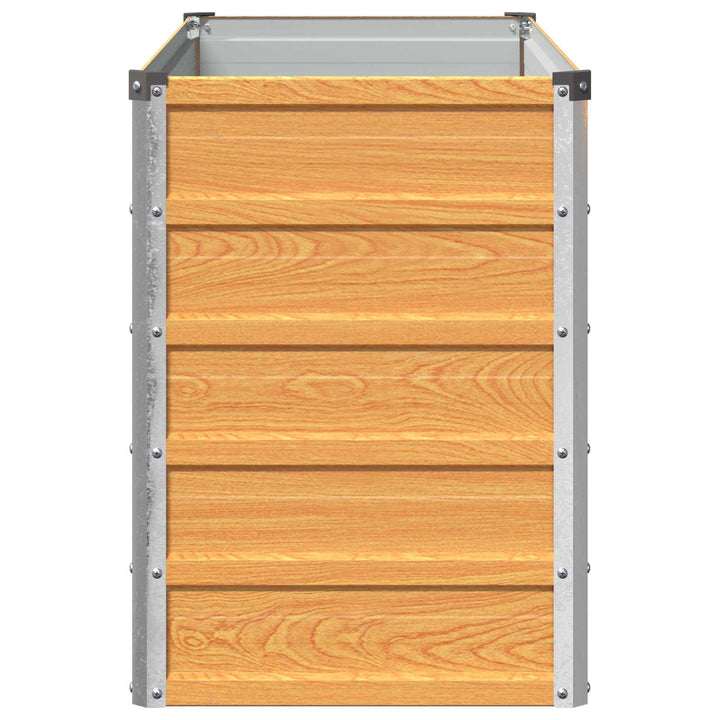 Hævet Havebed Naturfarvet 100 x 40 x 55 cm koldvalset stål