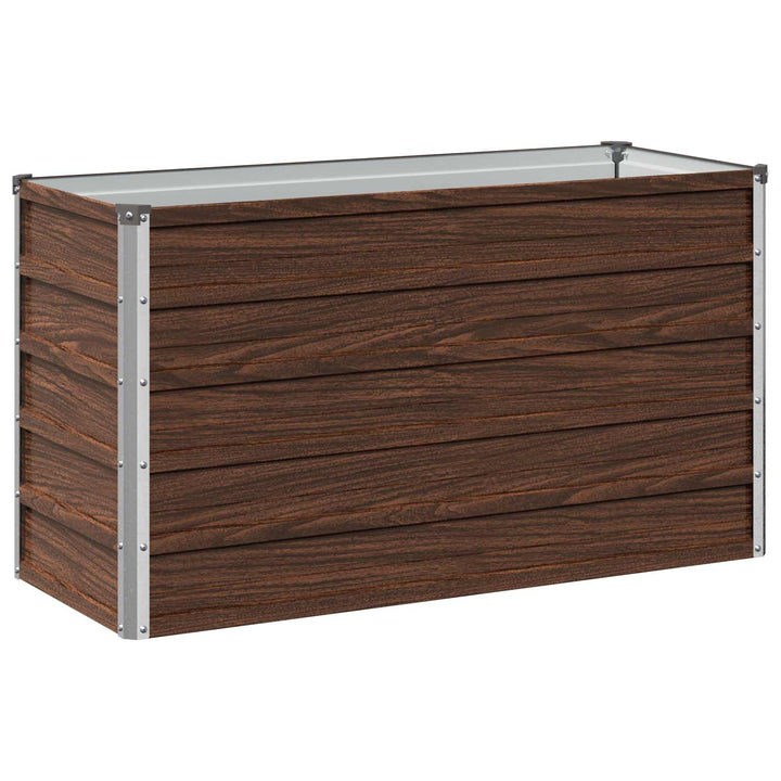 Hævet Havebed Sort 100 x 40 x 55 cm koldvalset stål