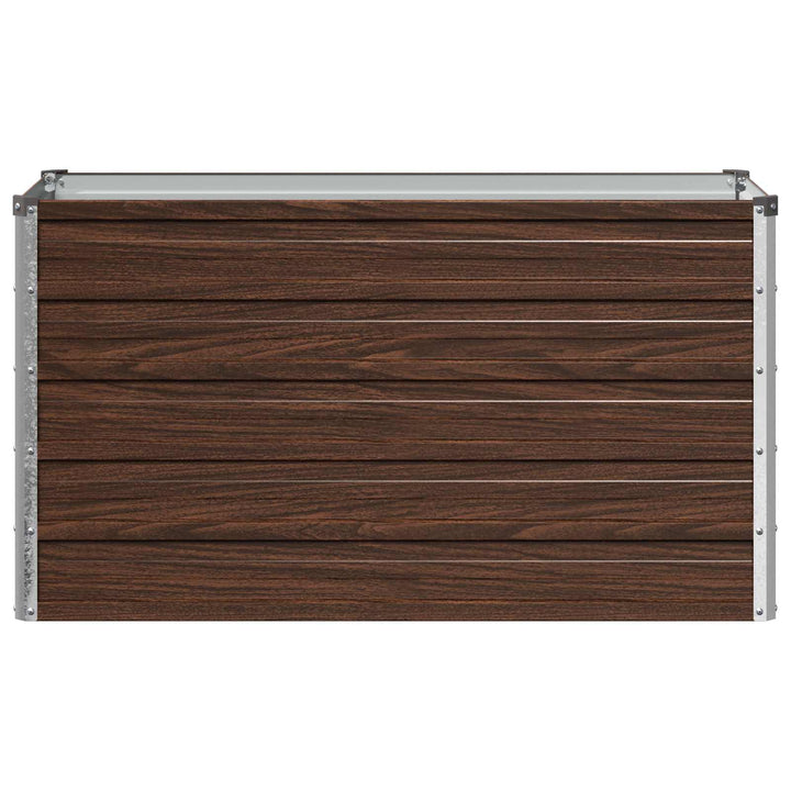 Hævet Havebed Sort 100 x 40 x 55 cm koldvalset stål