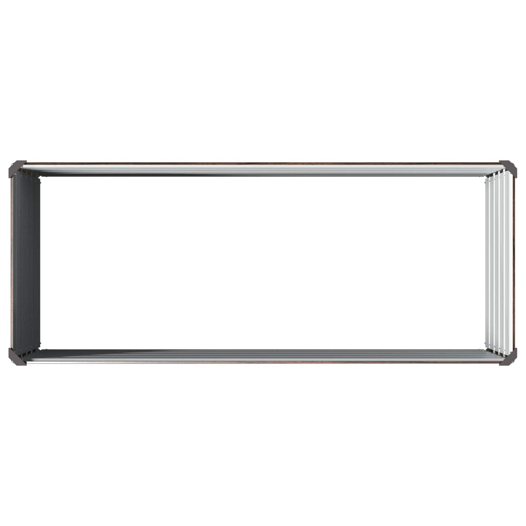 Hævet Havebed Sort 100 x 40 x 55 cm koldvalset stål
