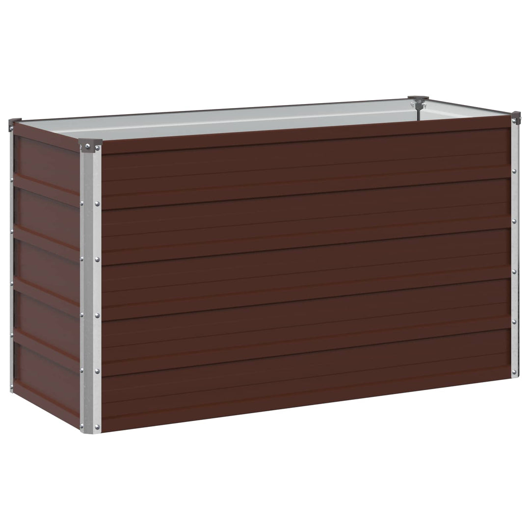 Hævet Havebed Brun 100 x 40 x 55 cm koldvalset stål