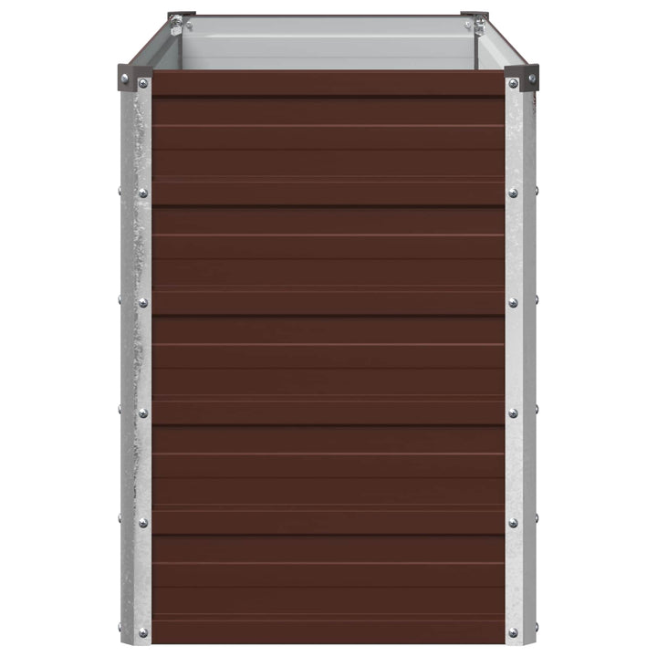 Hævet Havebed Brun 100 x 40 x 55 cm koldvalset stål
