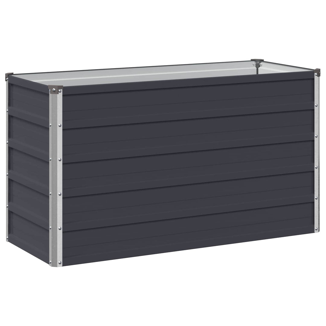 Hævet Havebed Antracit 100 x 40 x 55 cm koldvalset stål