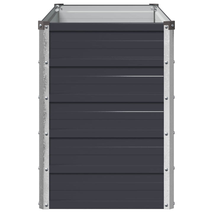 Hævet Havebed Antracit 100 x 40 x 55 cm koldvalset stål