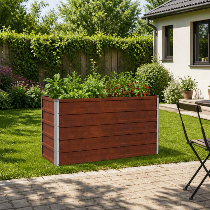 Hævet Havebed Rusten 100 x 40 x 55 cm karton