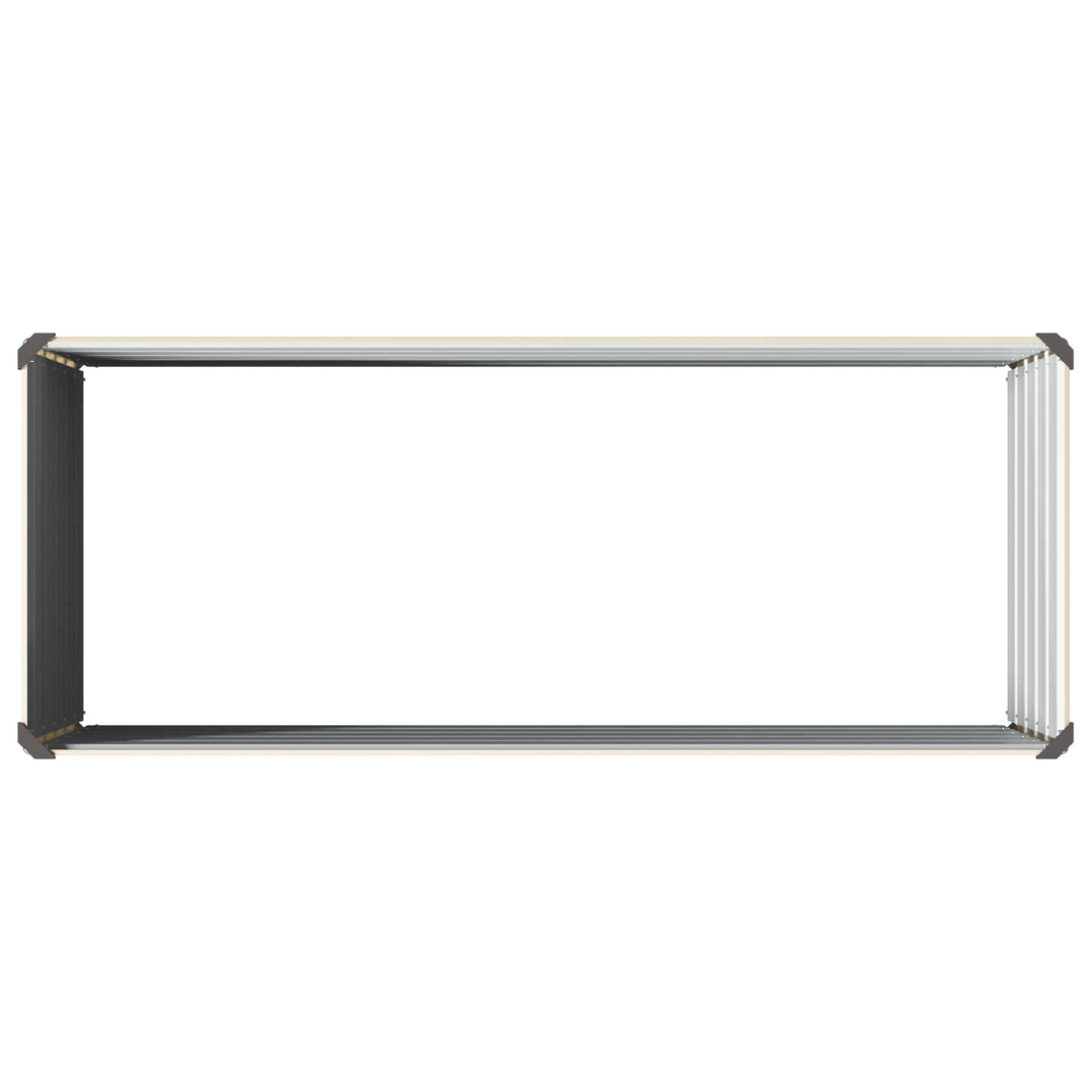 Hævet Havebed Elfenben 100 x 40 x 55 cm koldvalset stål