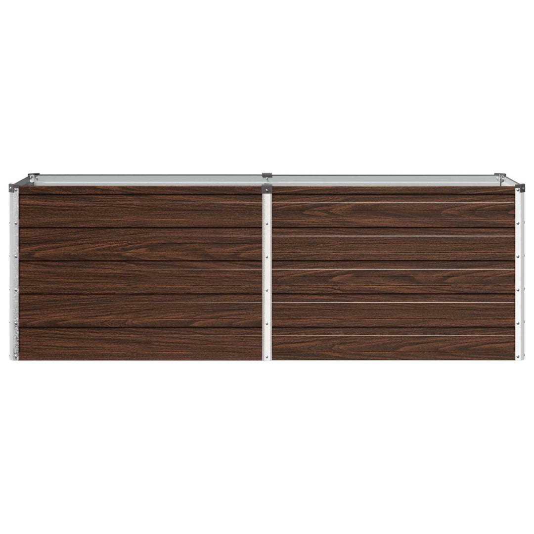 Hævet Havebed Sort 160 x 40 x 55 cm koldvalset stål