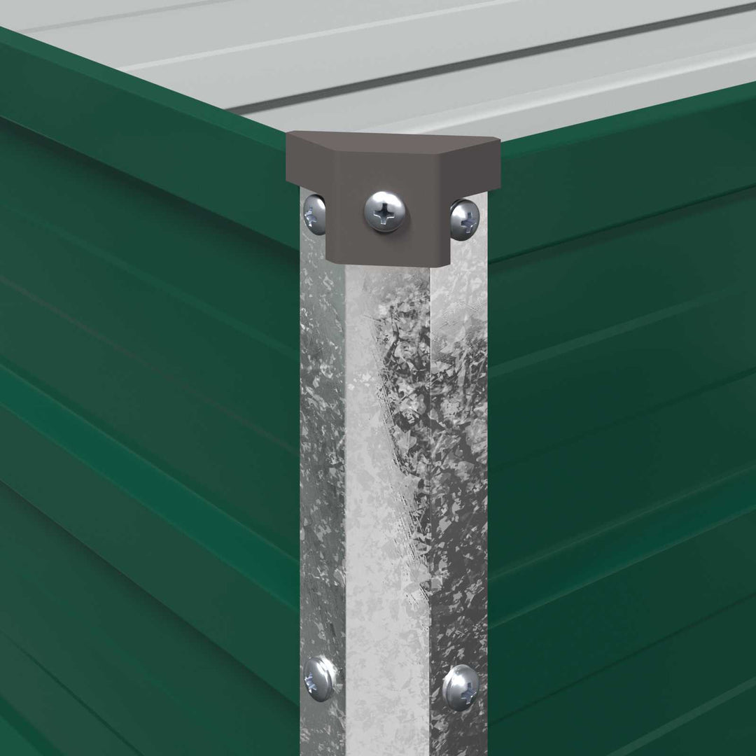 Hævet Havebed Grøn 160 x 40 x 55 cm koldvalset stål