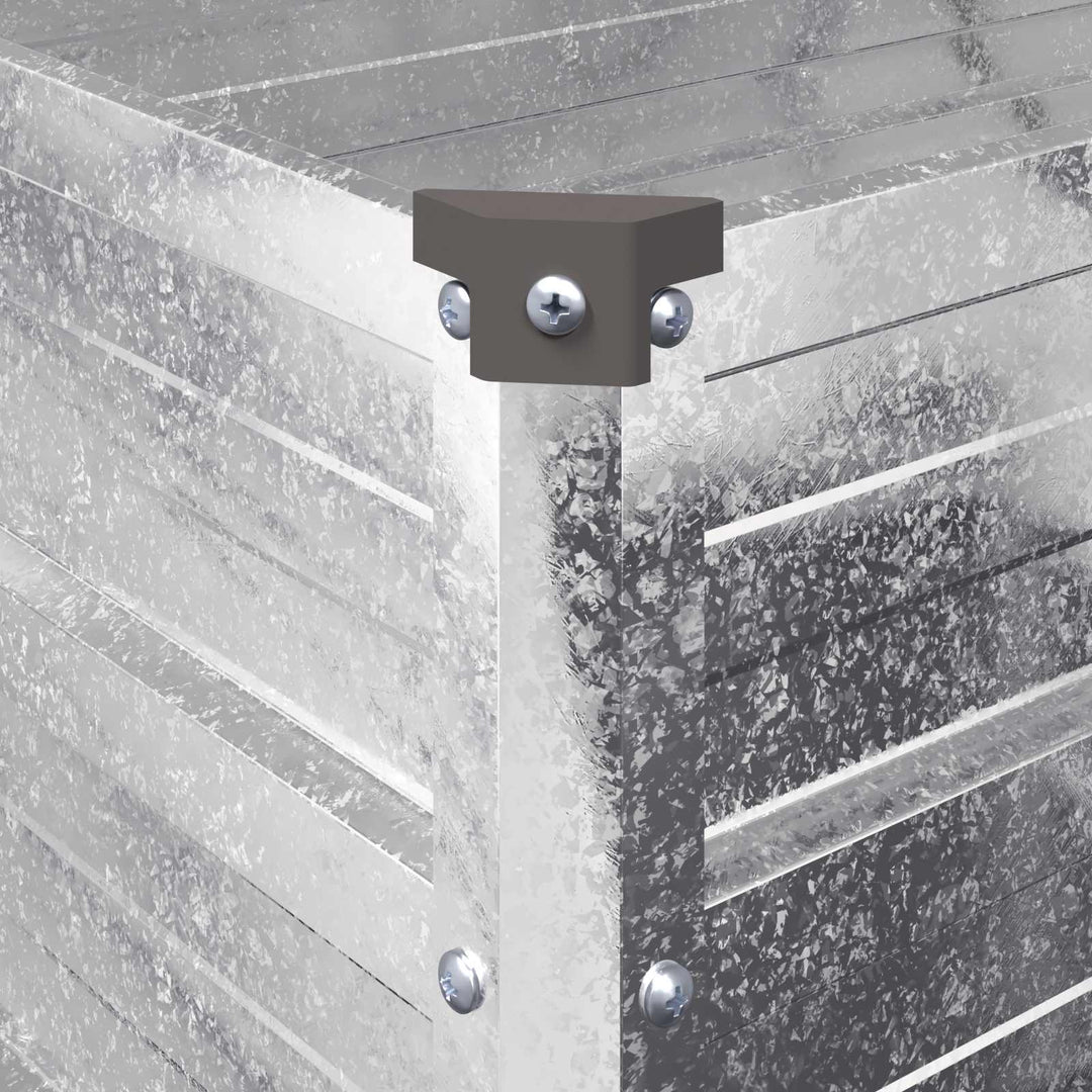 Hævet Havebed Sølv 160 x 40 x 55 cm galvaniseret